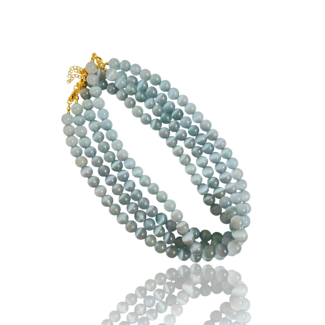 Cats Eye Bead Necklace