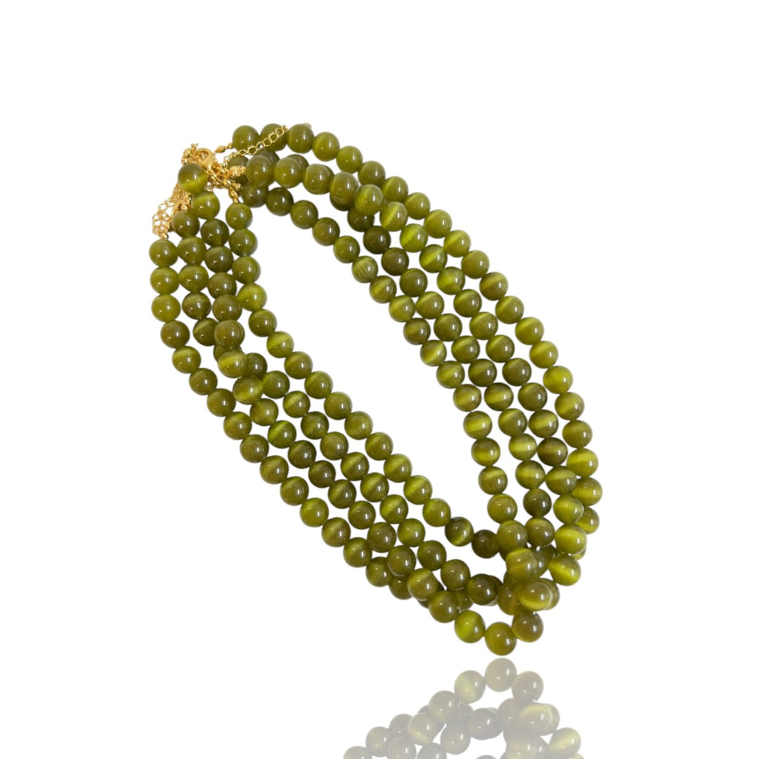 Cats Eye Bead Necklace