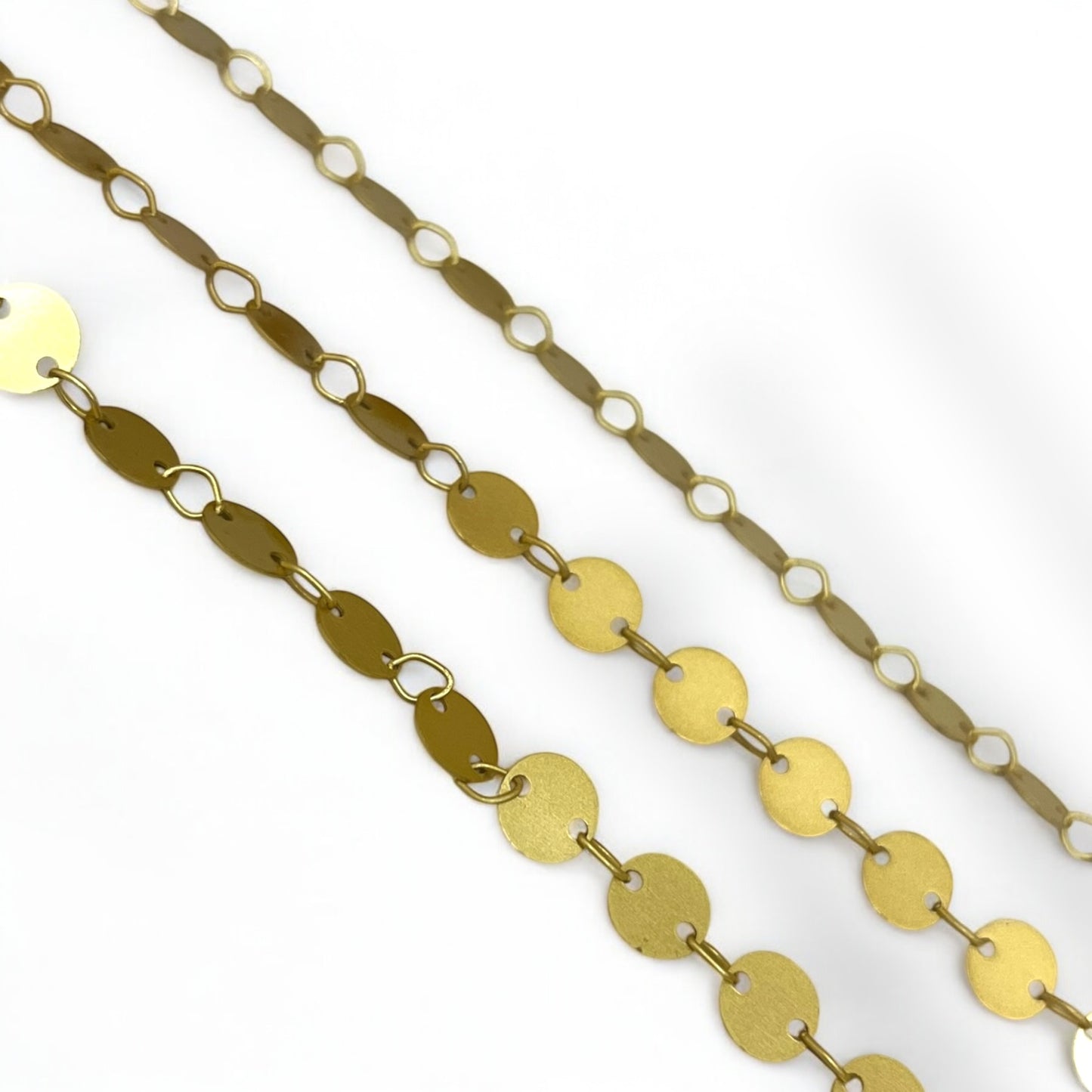 Disc MattGold Chain