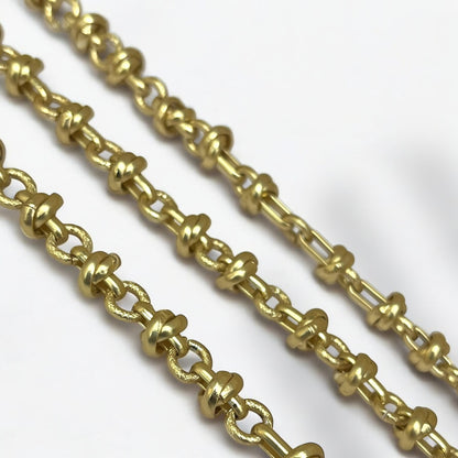 Knot LinkMattGold Chain