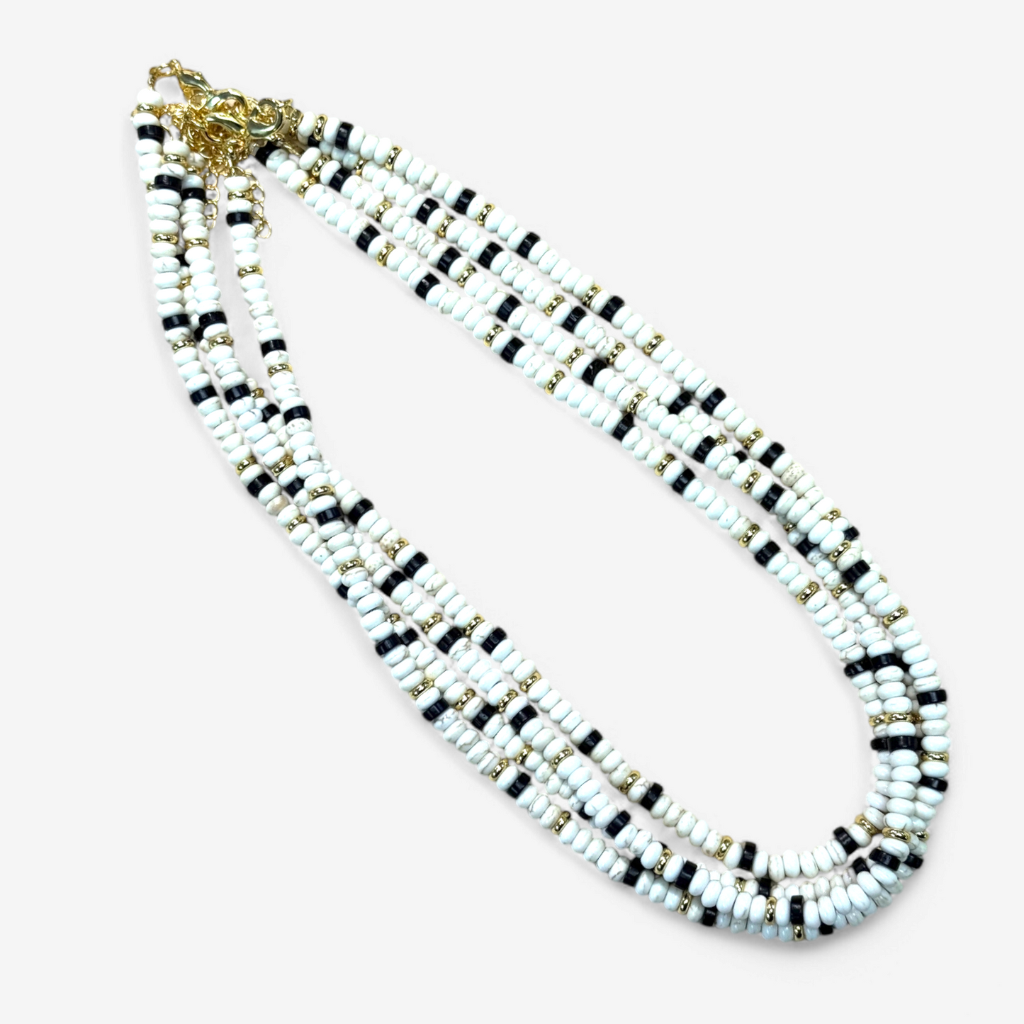 white beads